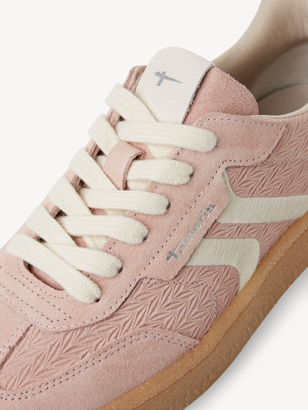 Tamaris Leather Trainer- Light Rose