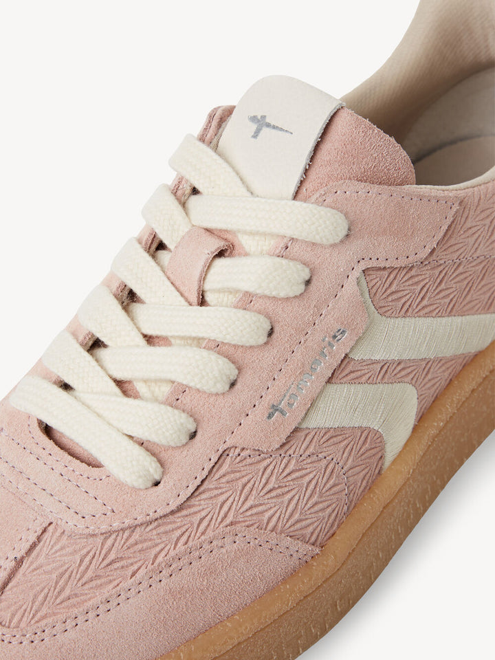 Tamaris Leather Trainer- Light Rose