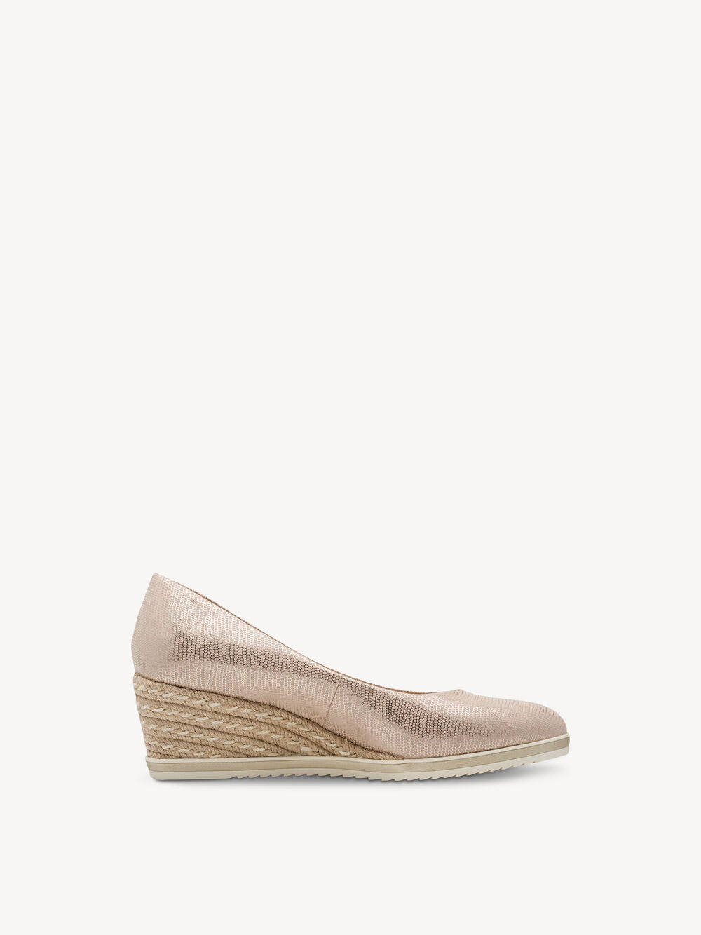 Tamaris Metallic Wedge Shoe- Gold