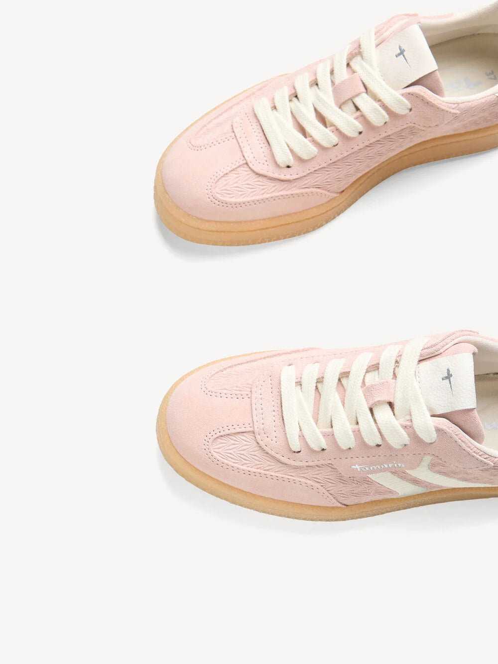 Tamaris Leather Trainer- Light Rose