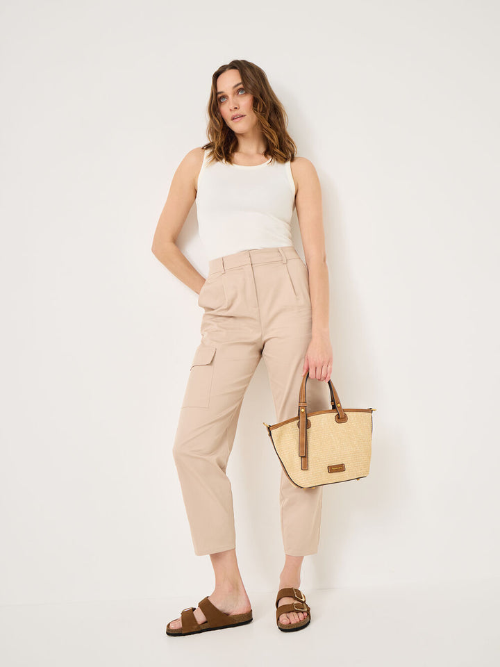 Tamaris Leather Mule Sandals- Cognac