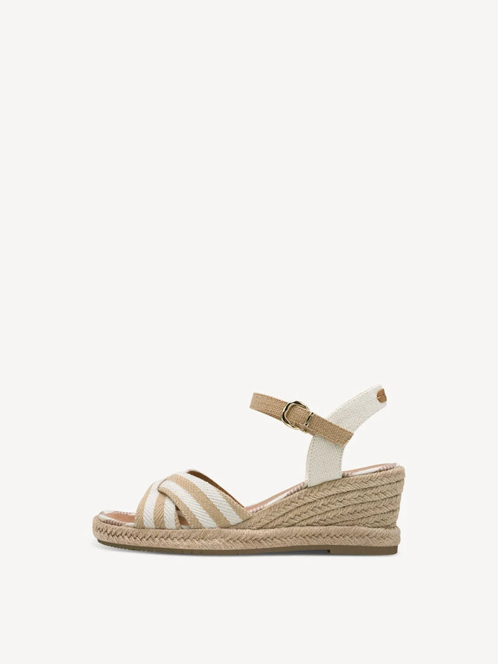 Tamaris Heeled Sandal- Beige