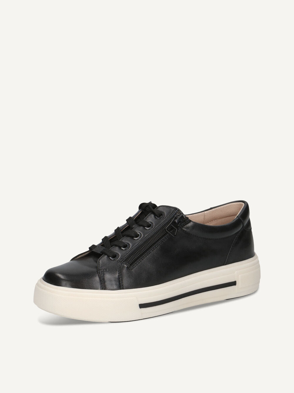 Caprice Platform Trainer- Black Nappa