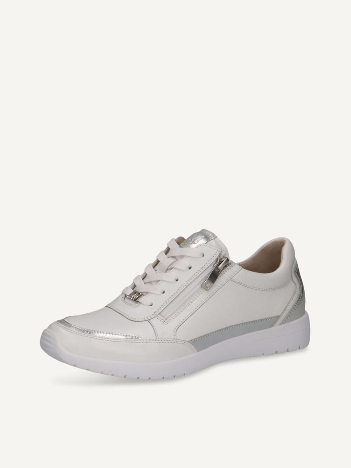 Caprice Sneaker Ladies- White/Silver 9-23721