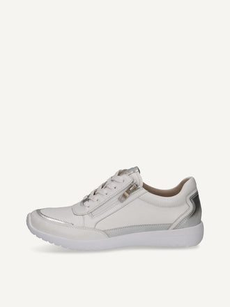 Caprice Sneaker Ladies- White/Silver 9-23721