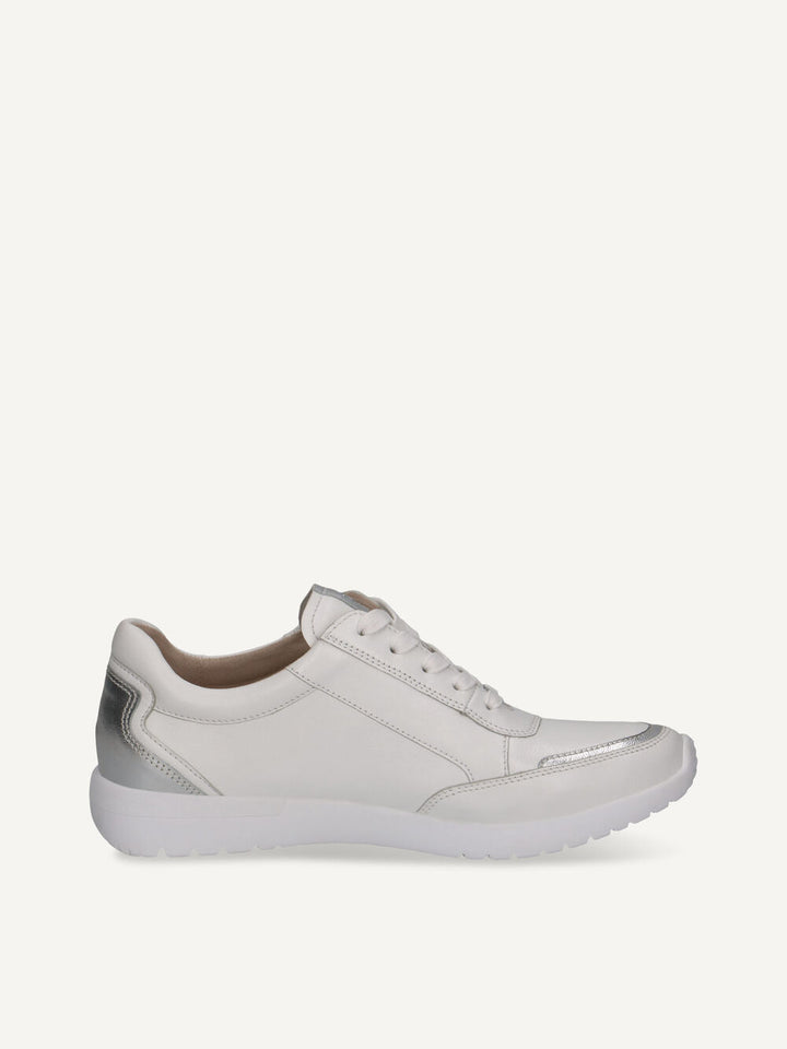 Caprice Sneaker Ladies- White/Silver 9-23721