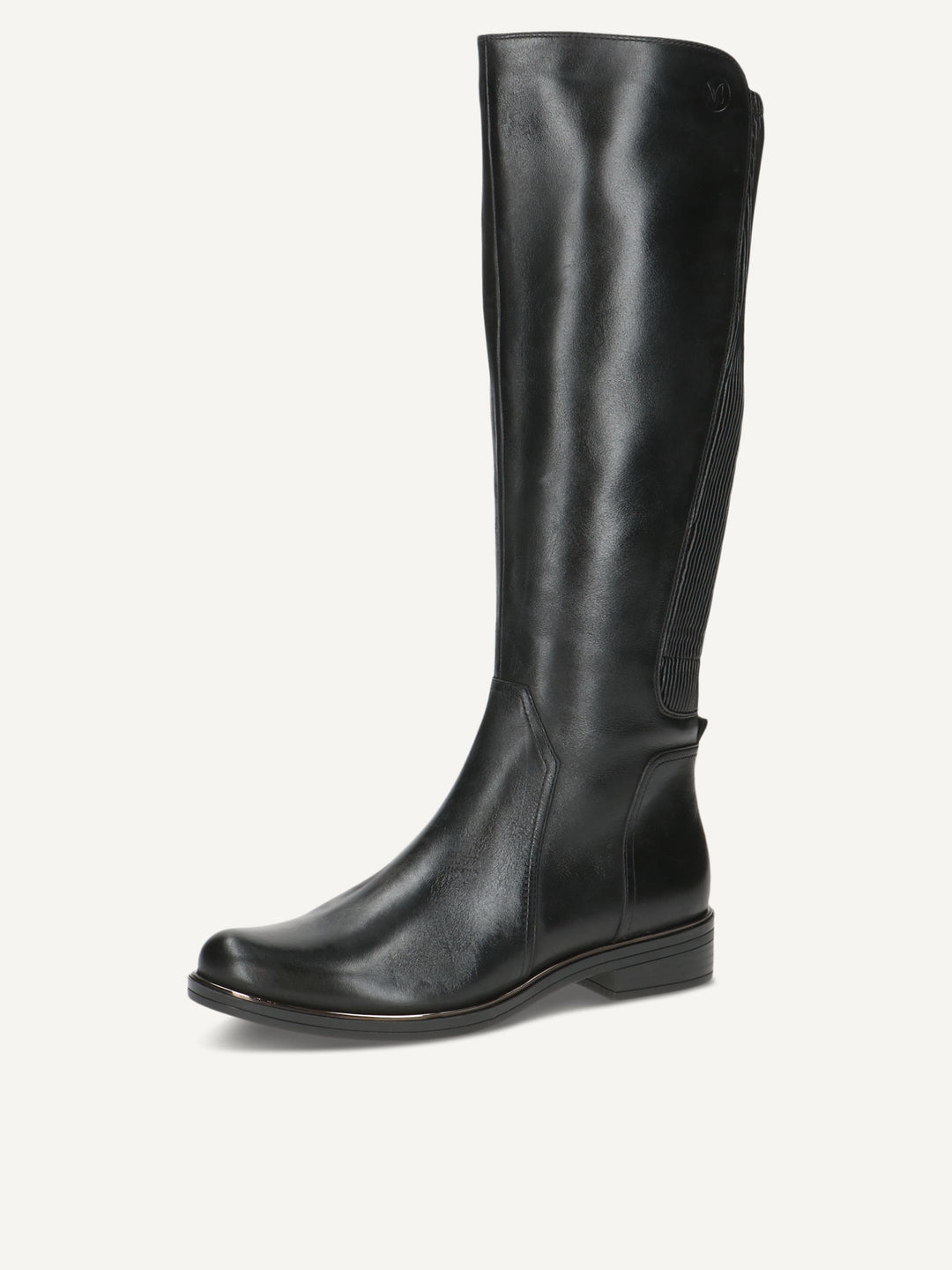 Caprice Knee High Flat boot XL Shaft- Black Combination