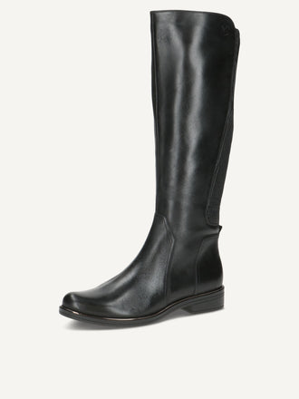 Caprice Knee High Flat boot XL Shaft- Black Combination