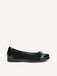 Caprice Ballerina Shoes- Black suede