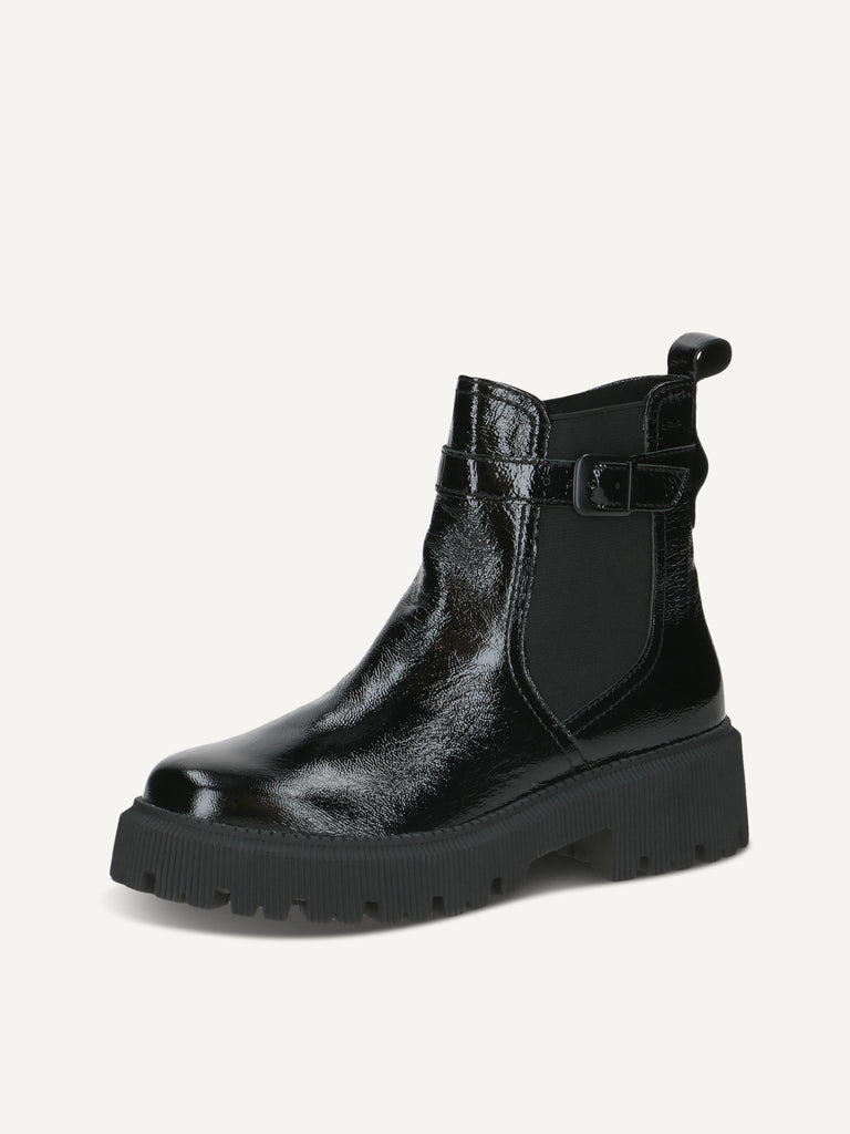 Caprice Black Naplak Boot- Black