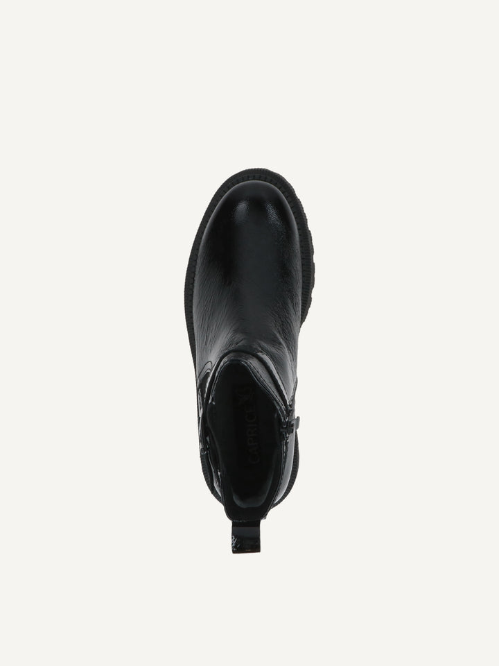 Caprice Black Naplak Boot- Black