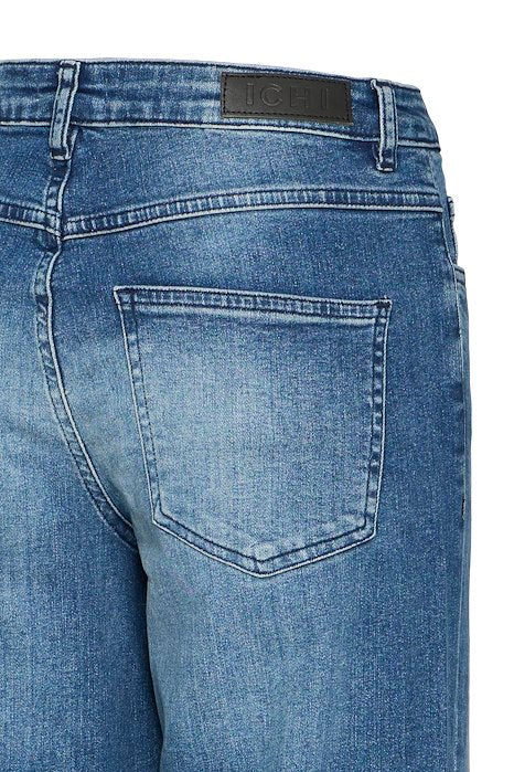 Ichi Twiggy Straight Leg Jeans- Medium Blue 30 Leg