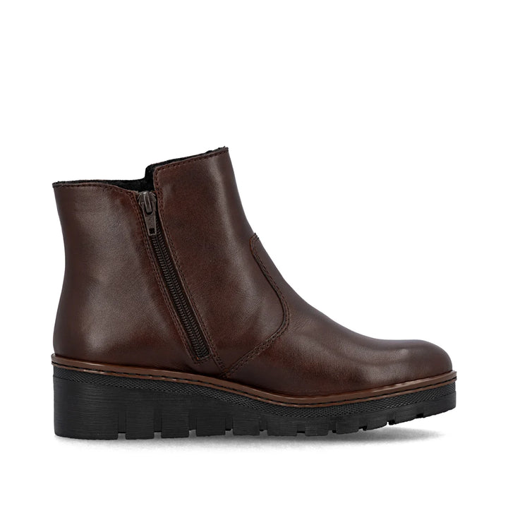 Rieker Leather Short Brown Boots