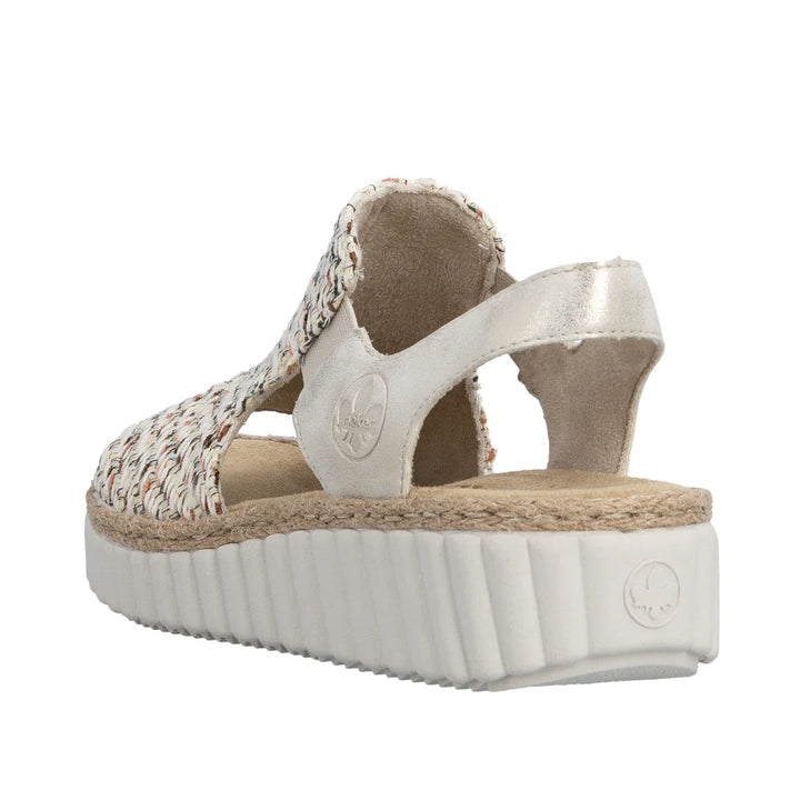 Rieker Woven Sandel's- Beige