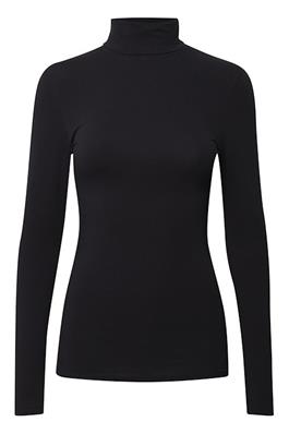 BYoung Pamila Roll Neck Top Jersey-Black