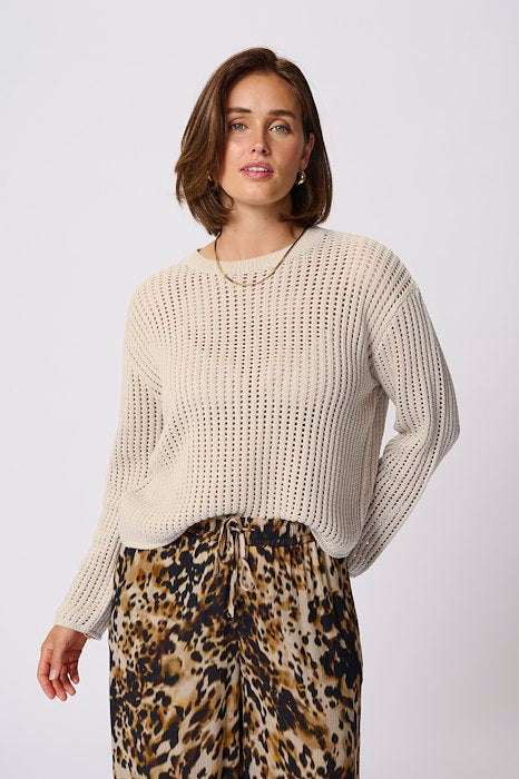 Kaffe Solar Pullover- Feather Gray