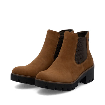 Rieker Brown Elsaticated Boots - 79265-22