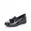 Rieker Elasticated Patent Loafer- Black