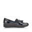 Rieker Elasticated Patent Loafer- Black