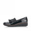 Rieker Elasticated Patent Loafer- Black