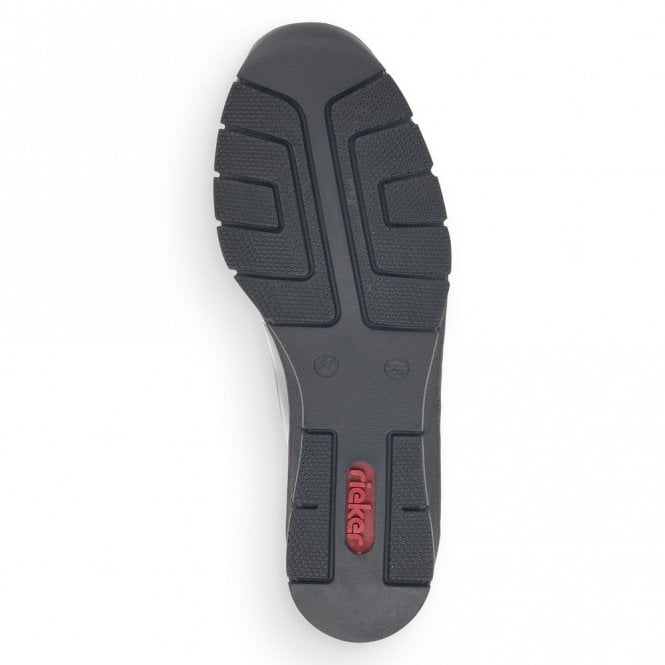 Rieker Elasticated Patent Loafer- Black