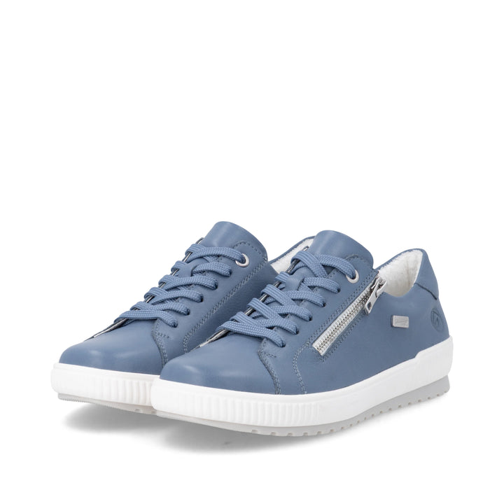 Remonte Blue Zip Shoes for Women- D0700-16