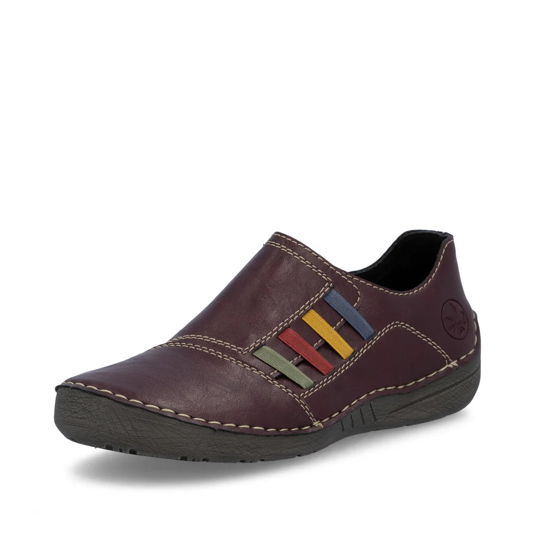 Rieker Slip-On Shoe - Red