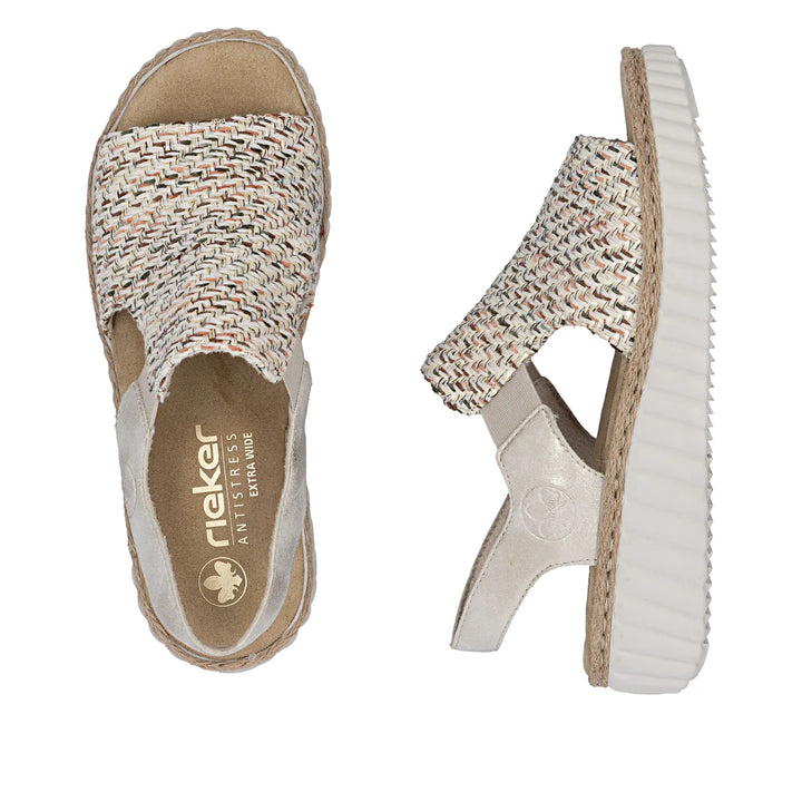 Rieker Woven Sandel's- Beige