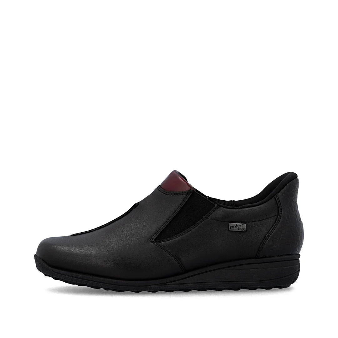 Rieker Slip on Shoe- Black
