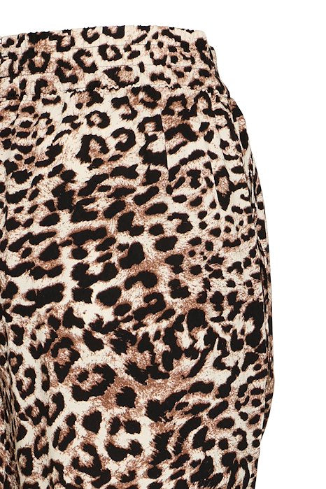 BYoung Mmjoella Crop Pants- Leopard Print