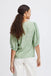 BYoung Ibano V Neck Blouse- Fair Green Flower