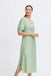 BYoung Ibano Long Dress - Fair green Flower