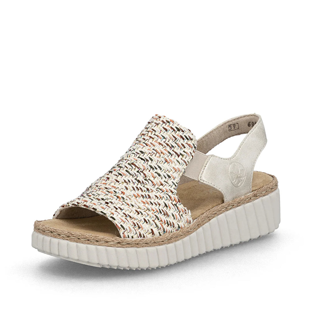 Rieker Woven Sandel's- Beige