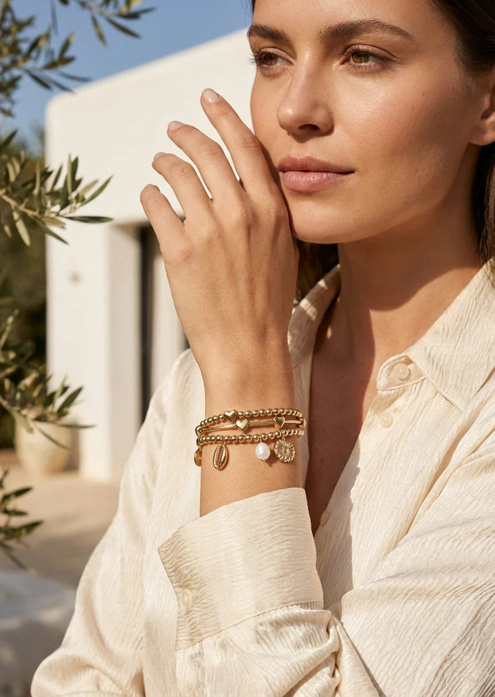 Envy Gold costal Inspired Triple Layer Bracelet
