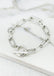 Envy Silver Chain Link Bracelet with Crystal Detail