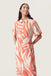 Soaked In Luxury Wynter Midi Dress - Hot Coral wave