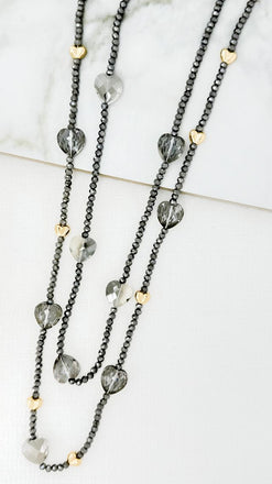 Envy Smokey Heart Necklace