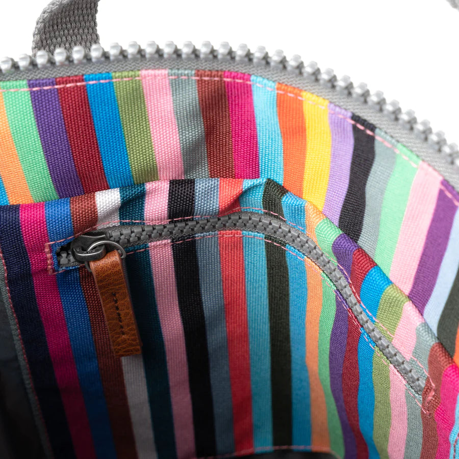 Roka London - Bantry B Small Multi Stripe Recycled Canvas