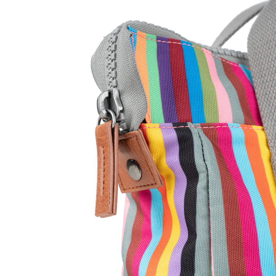 Roka London - Bantry B Small Multi Stripe Recycled Canvas