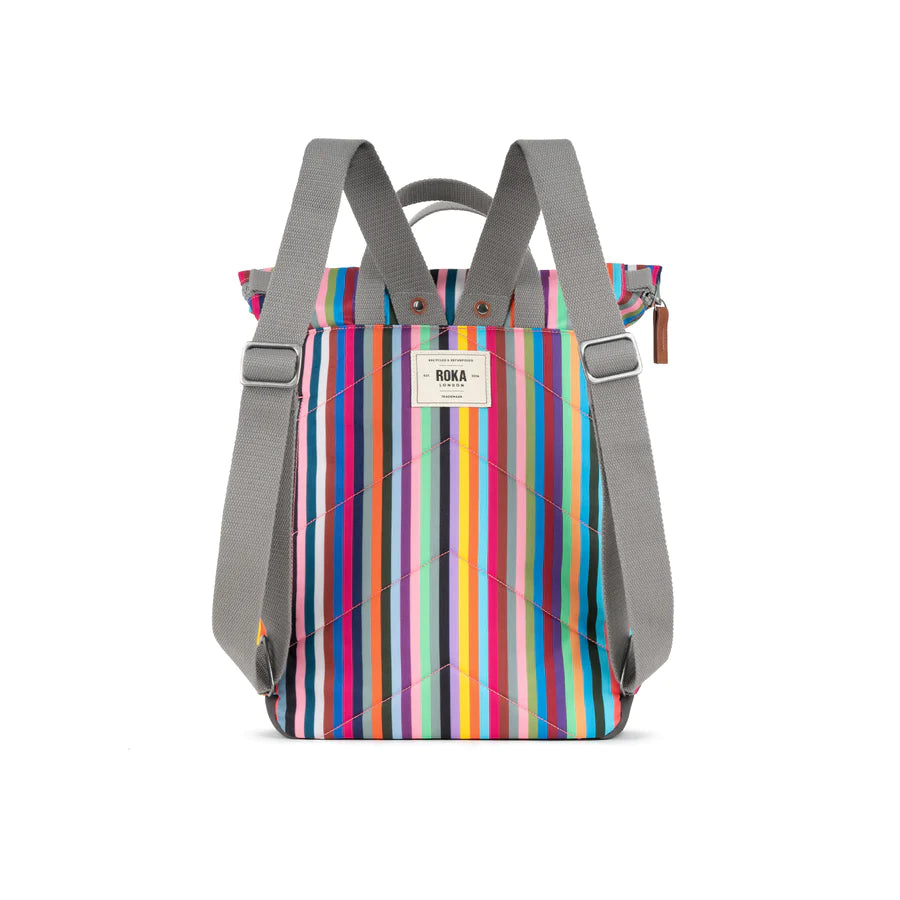 Roka London -Canfield B Multi Stripe Recycled Canvas