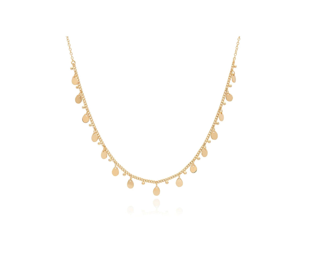 Anna Beck classic charm necklace- gold