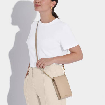 Katie Loxton Zana Slim Crossbody Bag - Light Taupe
