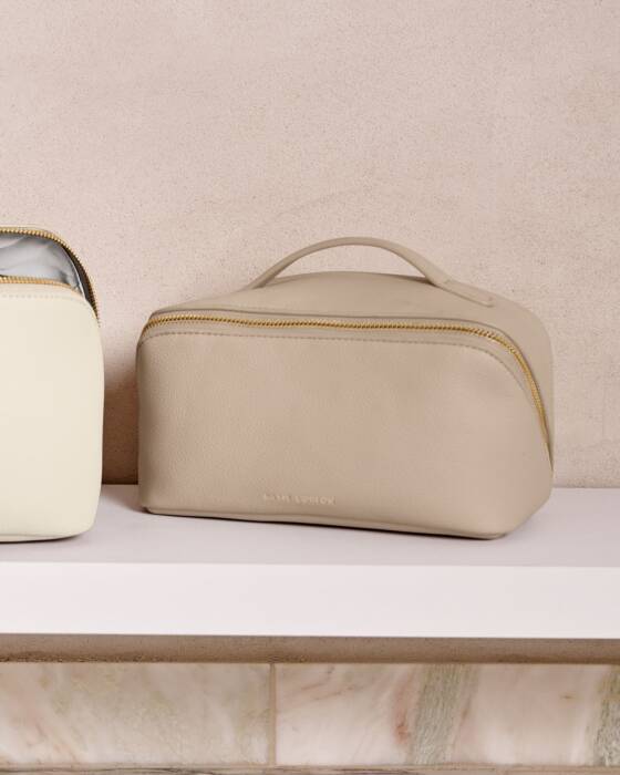 Katie Loxton - Makeup and Washbag - Light Taupe