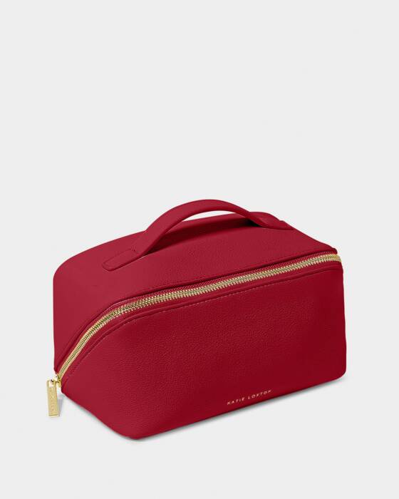 Katie Loxton Makeup And Washbag - Garnet Red