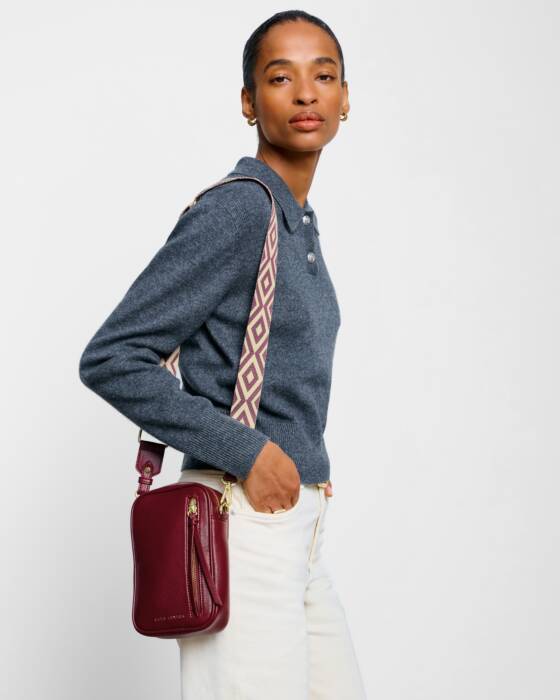 Katie Loxton Hallie Small Crossbody Bag - Cherry
