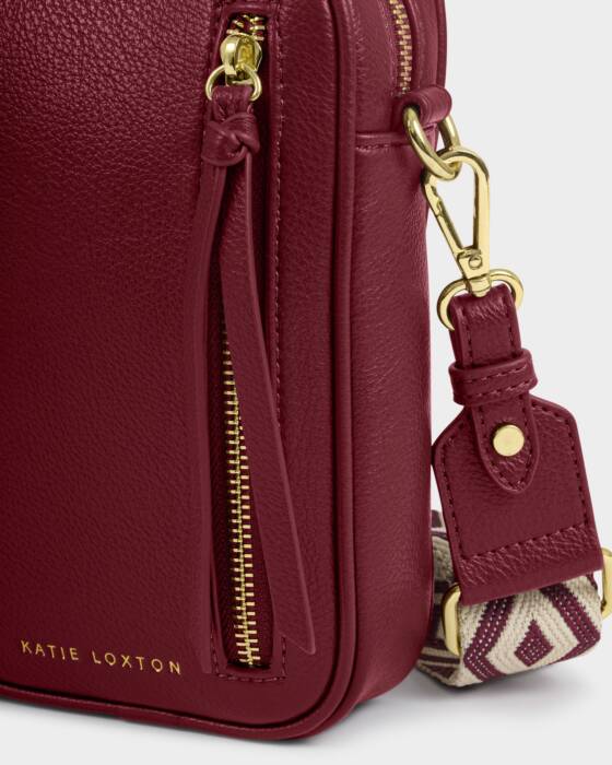 Katie Loxton Hallie Small Crossbody Bag - Cherry