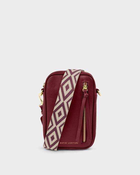 Katie Loxton Hallie Small Crossbody Bag - Cherry