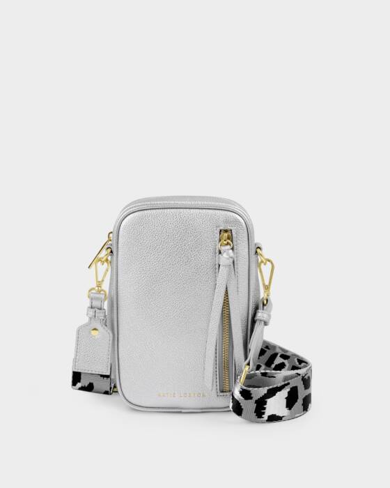 Katie Loxton Small Hallie Crossbody Bag - Silver