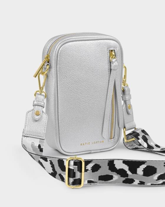 Katie Loxton Small Hallie Crossbody Bag - Silver