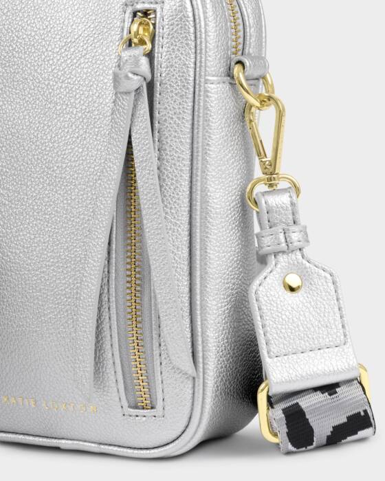 Katie Loxton Small Hallie Crossbody Bag - Silver
